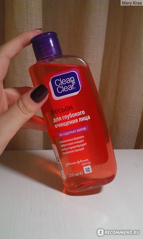 Лосьон для лица Clean&Clear Для глубокого очищения лица - «Подходит на ...