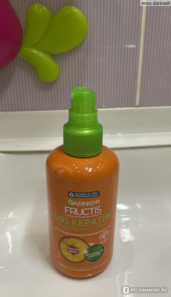 Сыворотка для волос Garnier Fructis SOS Кератин сыворотка-спрей ...