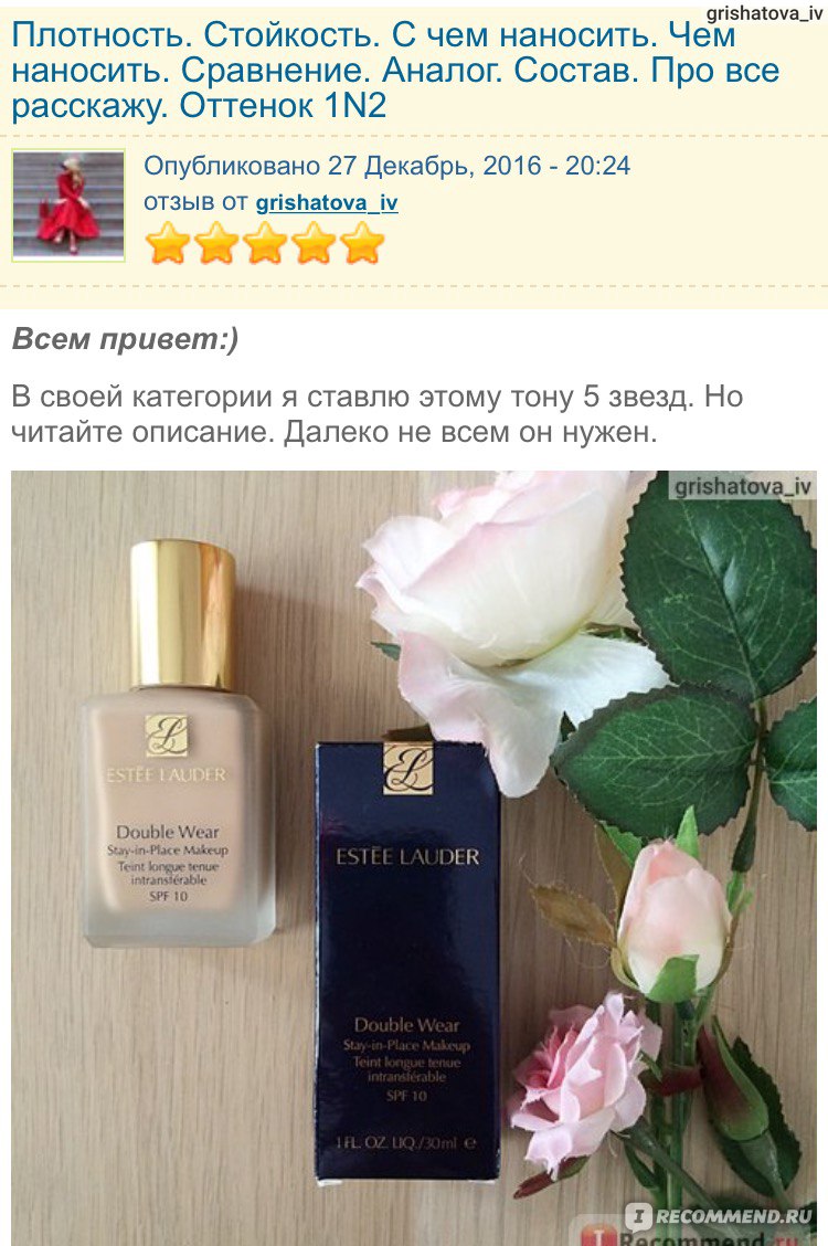 Estee lauder тональный 1n2