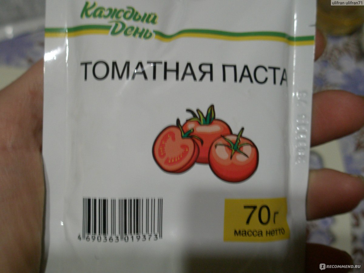 Каждый день томатная паста