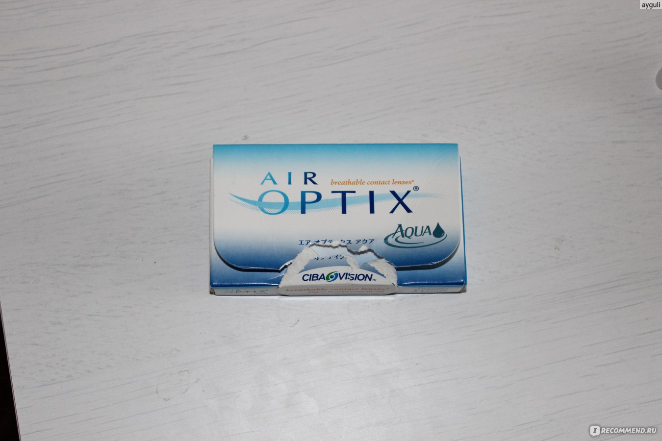 Контактные линзы Alcon (CIBA Vision) Air Optix Aqua - «Комфортные линзы ...