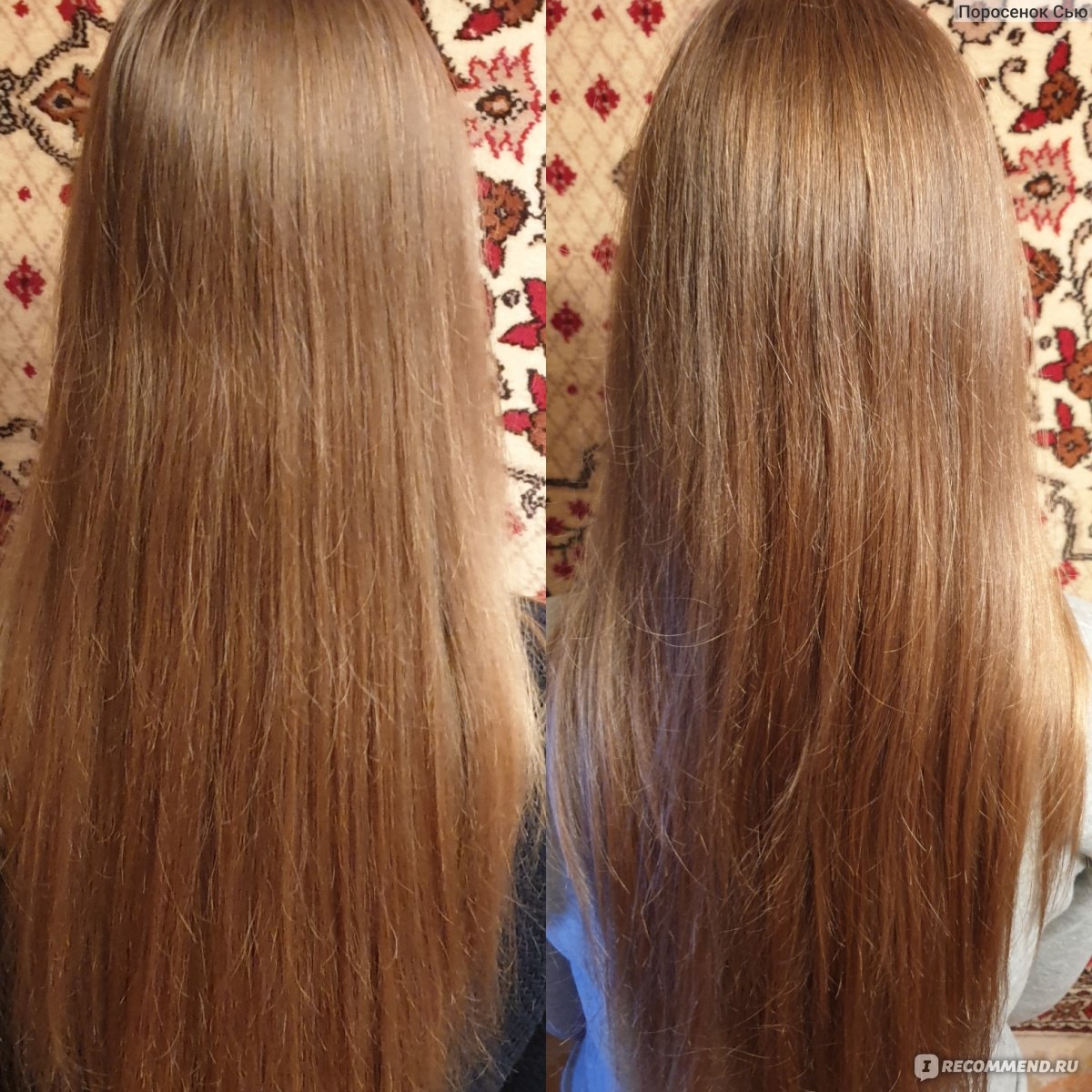 Мумие для волос до и после