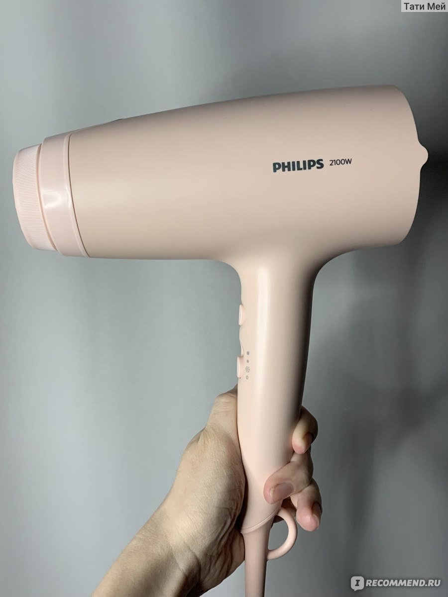 Фен Philips Series 3000 BHD342/10 - «Отличный фен, который улучшил  состояние моих волос. Красивый «девчачий» дизайн💗. Можно забыть про  электризацию! Опыт использования 2 года.» | отзывы