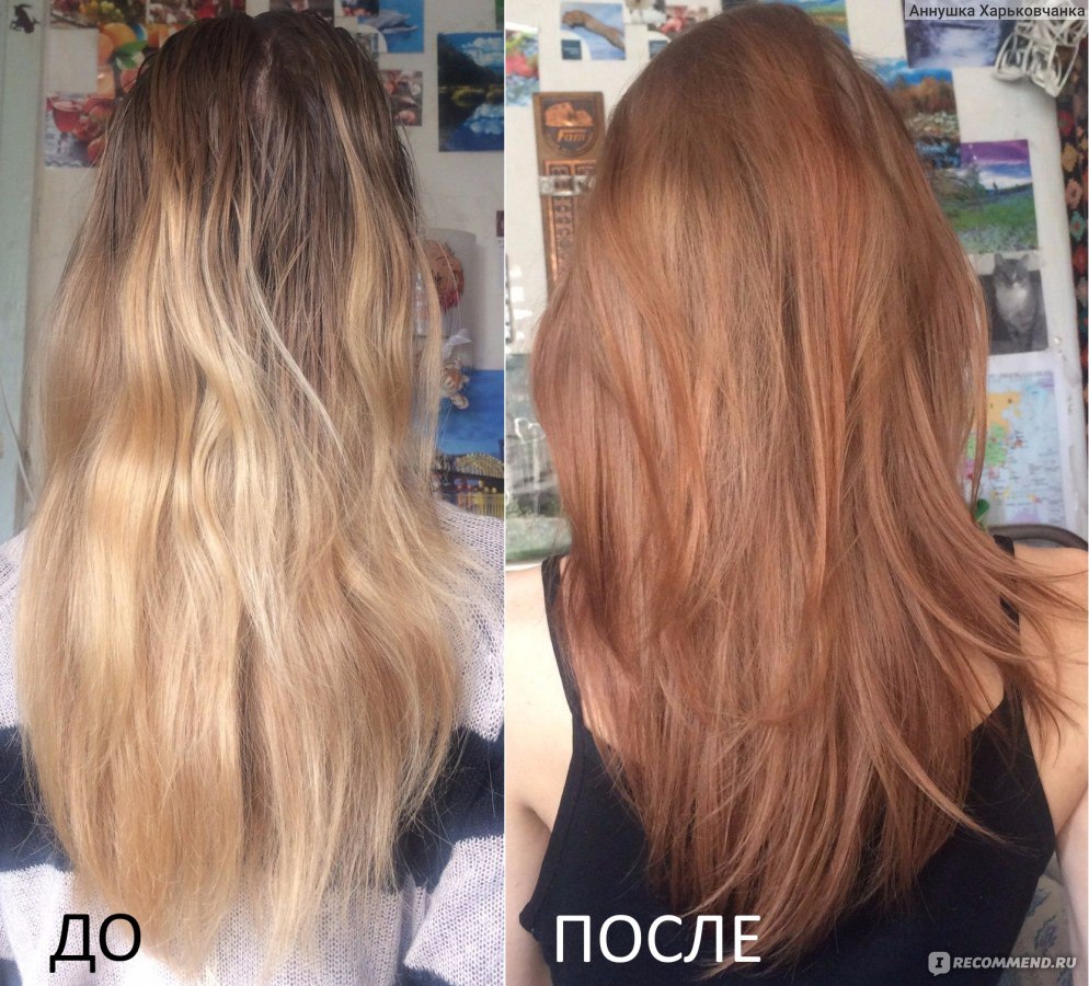 Пудровый блонд фото до и после окрашивания