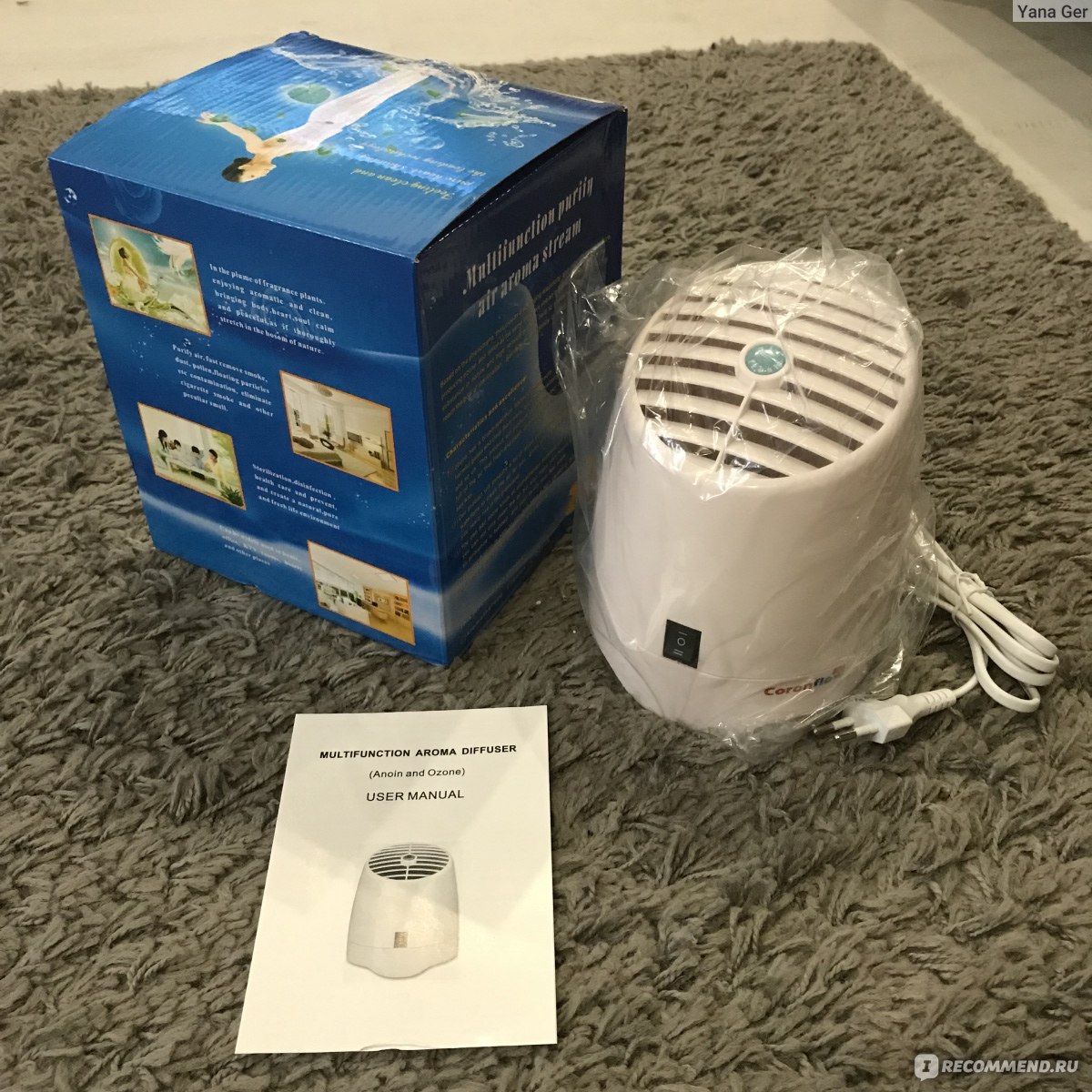 Озонатор Aliexpress Coronwater Home and Office Air Purifier with Aroma  Diffuser, Ozone Generator and Ionizer, GL-2100 CE RoHS - «Компактный  генератор озона и инонизатор в одном приборе» | отзывы