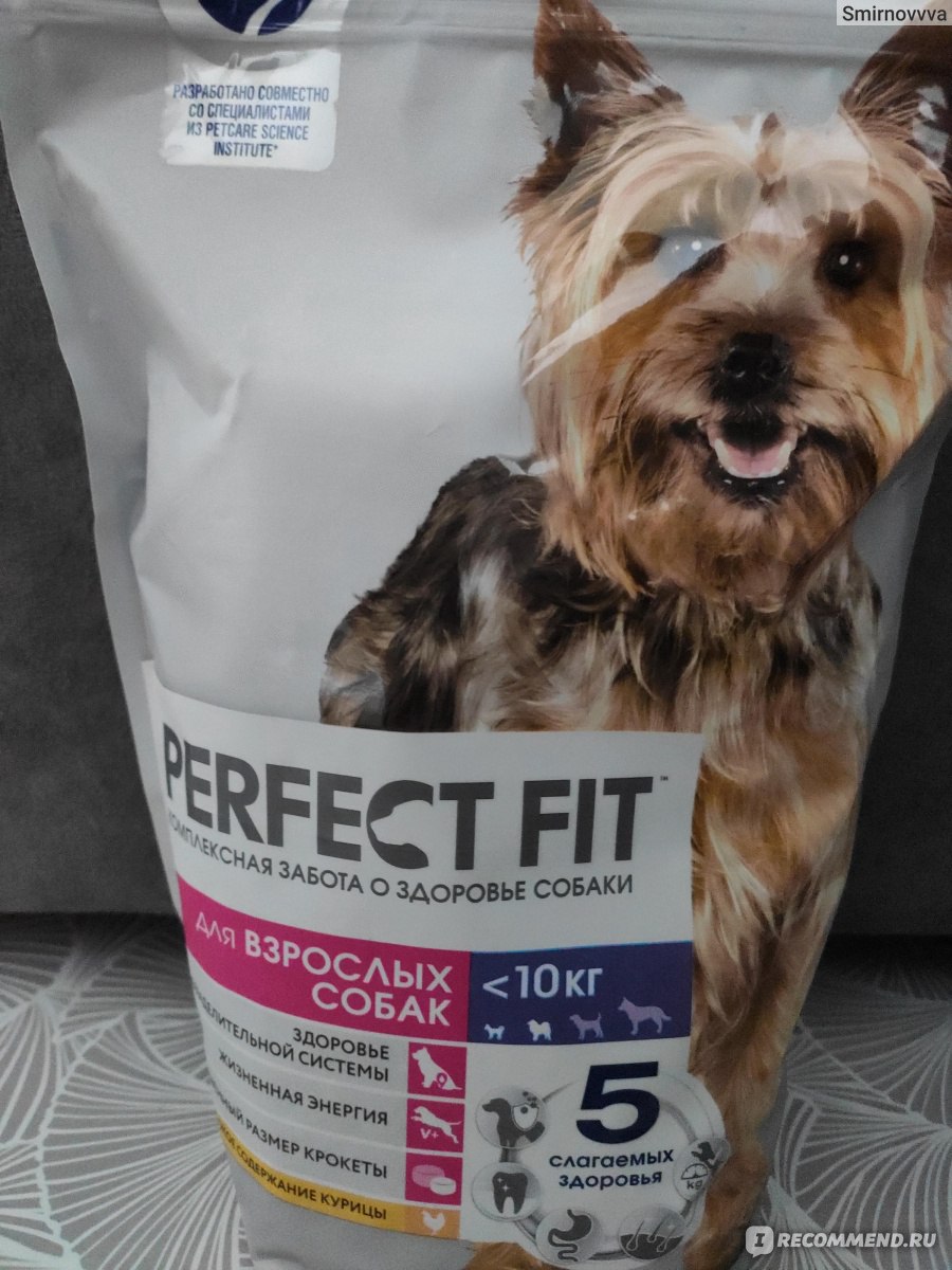 Корм для собак Perfect fit Adult 1+ - «Здоровье питомца под контролем» |  отзывы