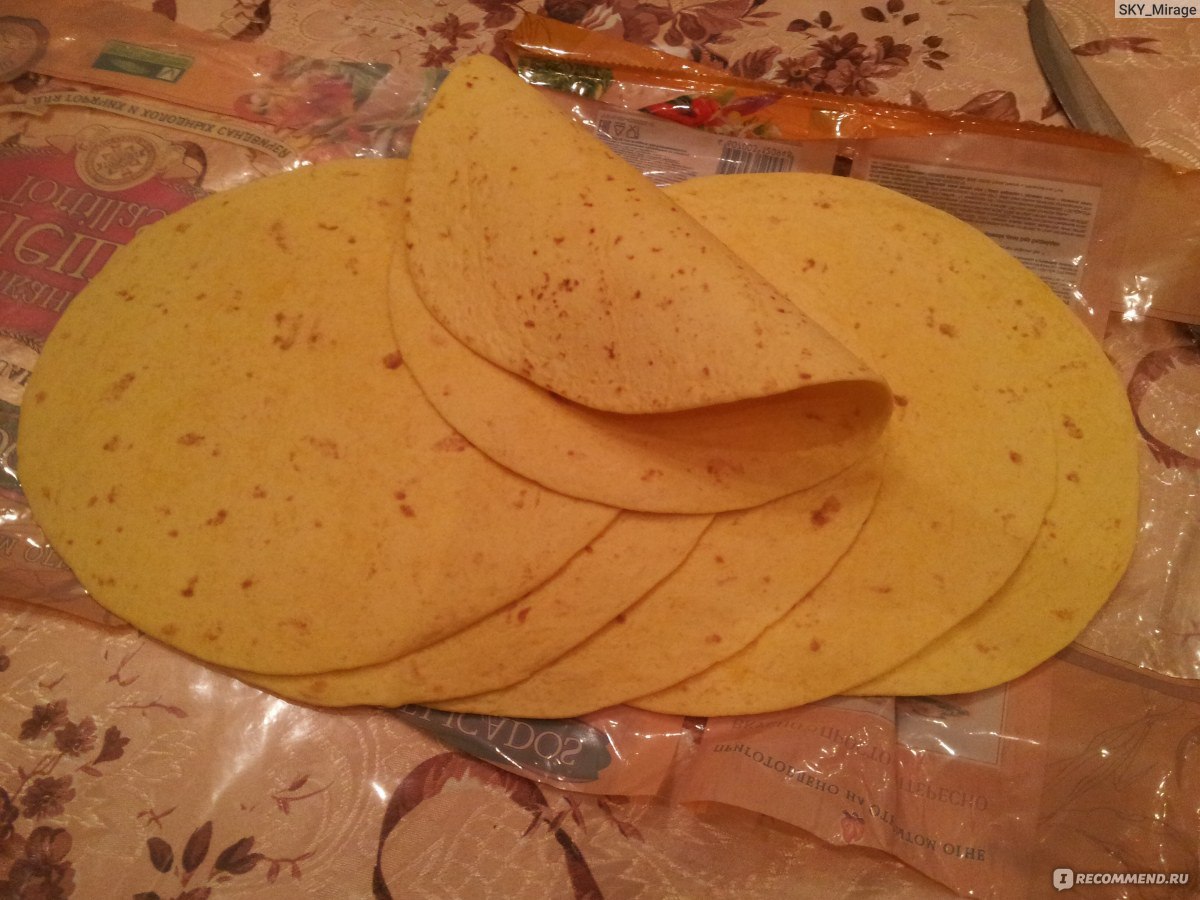 Мексиканская лепёшка тортилья с начинкой — рецепт с фото
