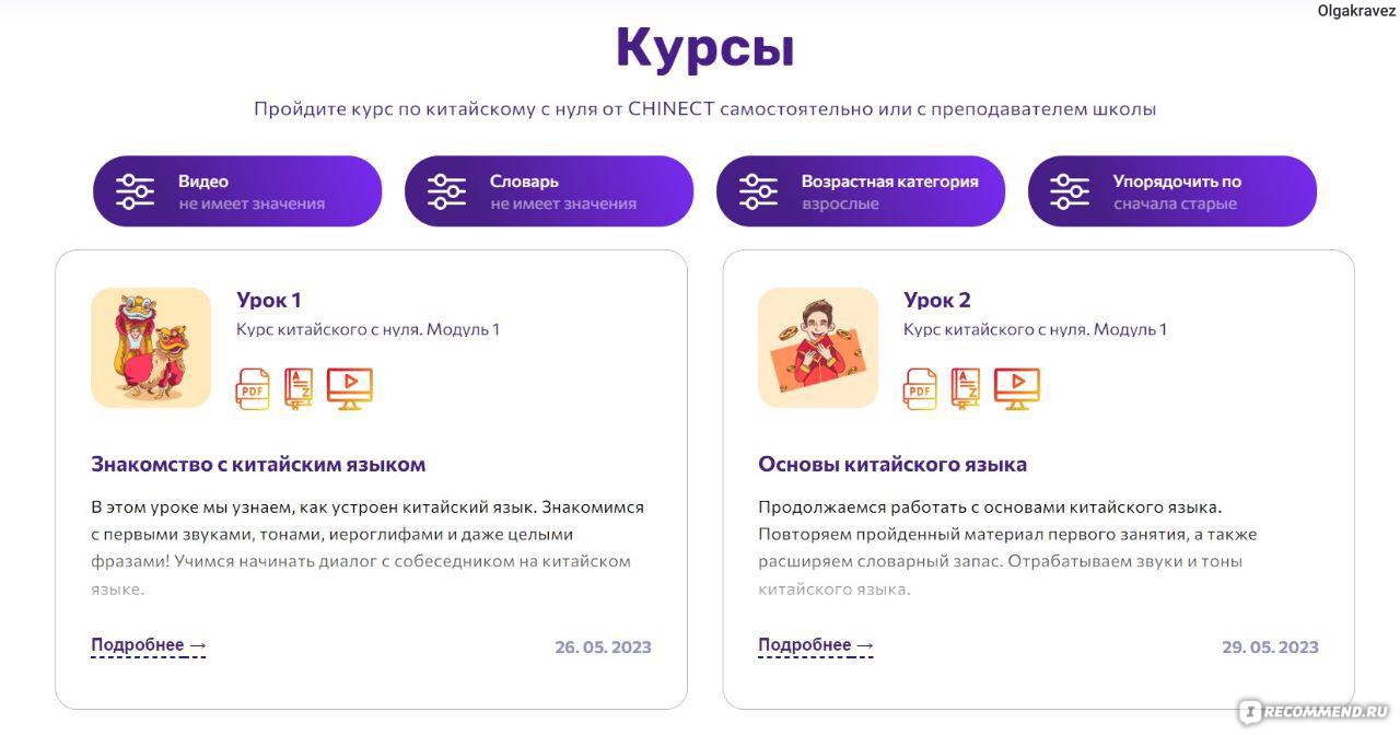 Сайт CHINECT - онлайн-школа китайского языка - «Курс китайского языка для  начинающих CHINECT » | отзывы