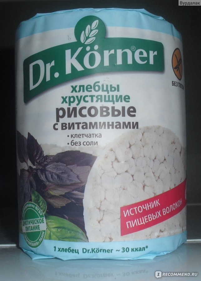 Злаковый десерт Dr Korner рисовый