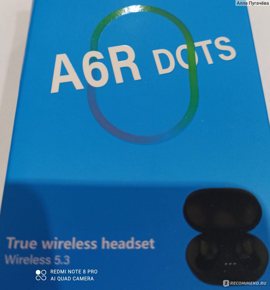 Беспроводные наушники TWS A6R Dots фото
