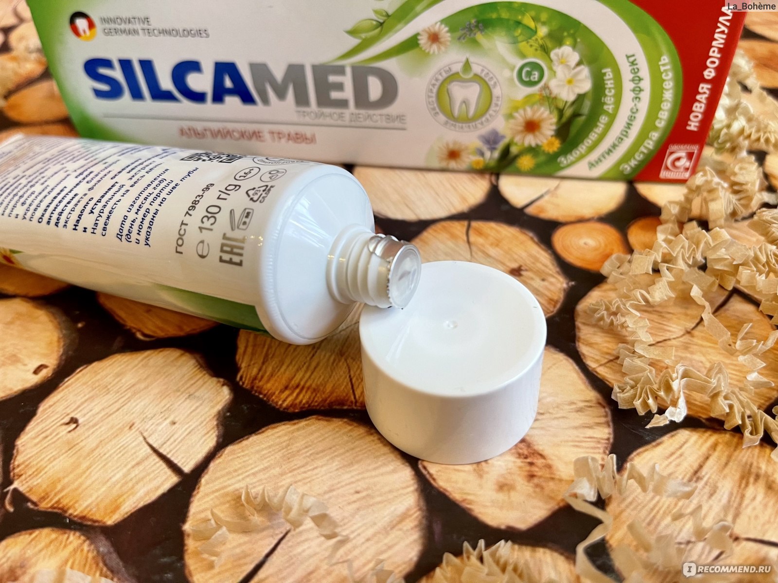 Зубная паста SilcaMed Альпийские травы Тройное действие - «Укрепит зубы ...