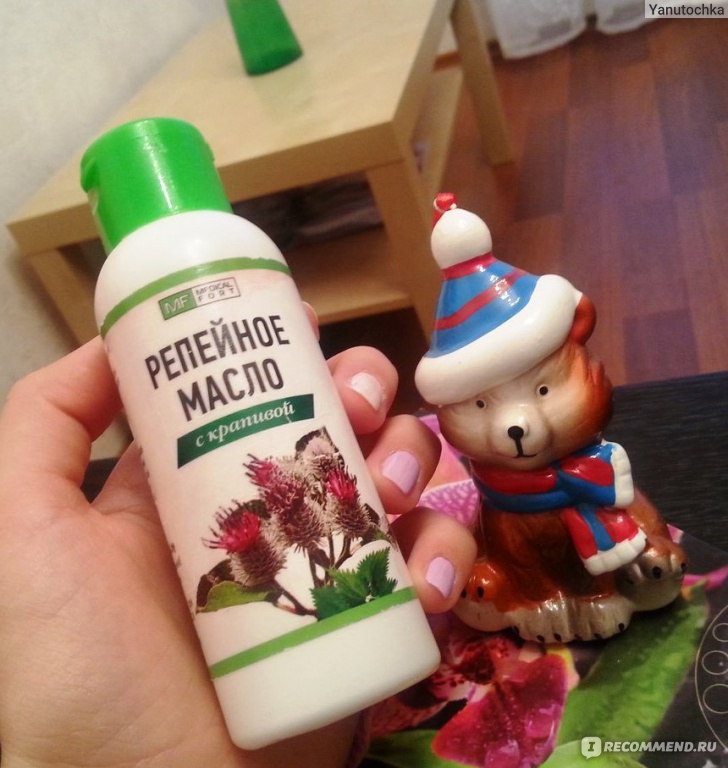 Масло косметическое ООО "Медикалфорт" Репейное с экстрактом крапивы ...