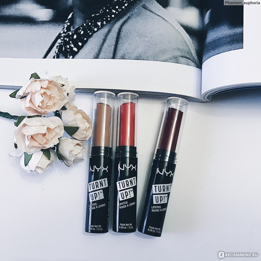 Губная помада NYX Professional Makeup TURNT UP Lipstick - «Бывает ли много  помад? Ответ очевиден - НЕТ! :) СВОТЧИ И ФОТО НА ГУБАХ ОТТЕНКИ 10, 14, 20»  | отзывы