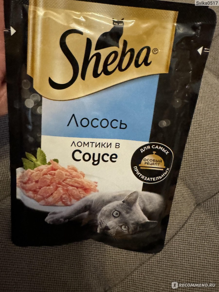 Корм для кошек Sheba Pleasure Лосось Ломтики в соусе - «Купить можно  практически в любом магазине. » | отзывы