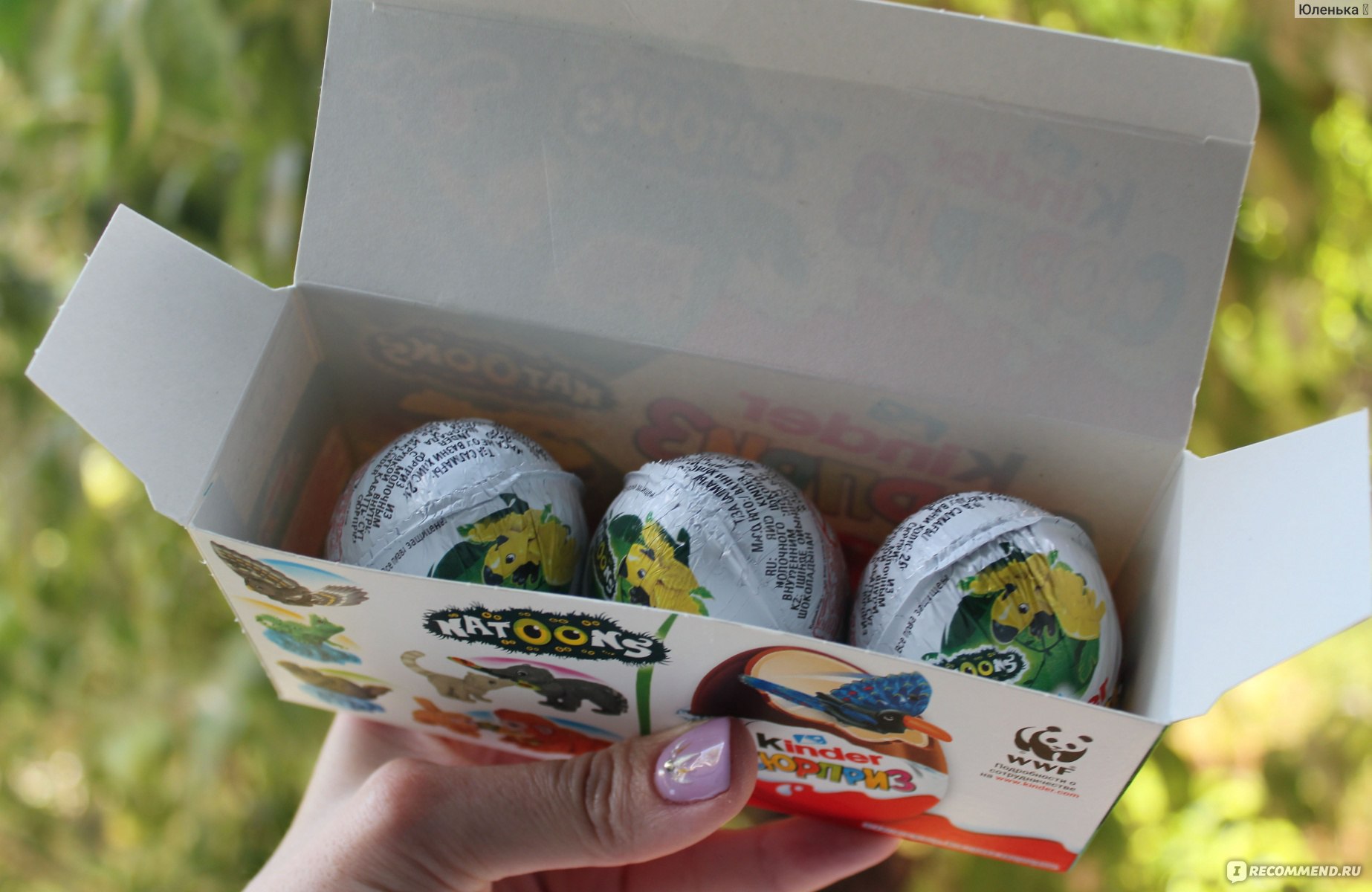 Шоколадное яйцо с сюрпризом FERRERO Kinder сюрприз Natoons