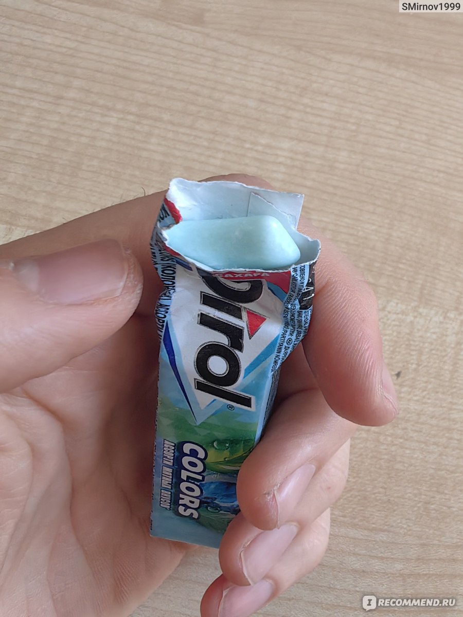 Жевательная резинка Dirol Colors XXL ассорти - «Основной вкус - сладкая ...