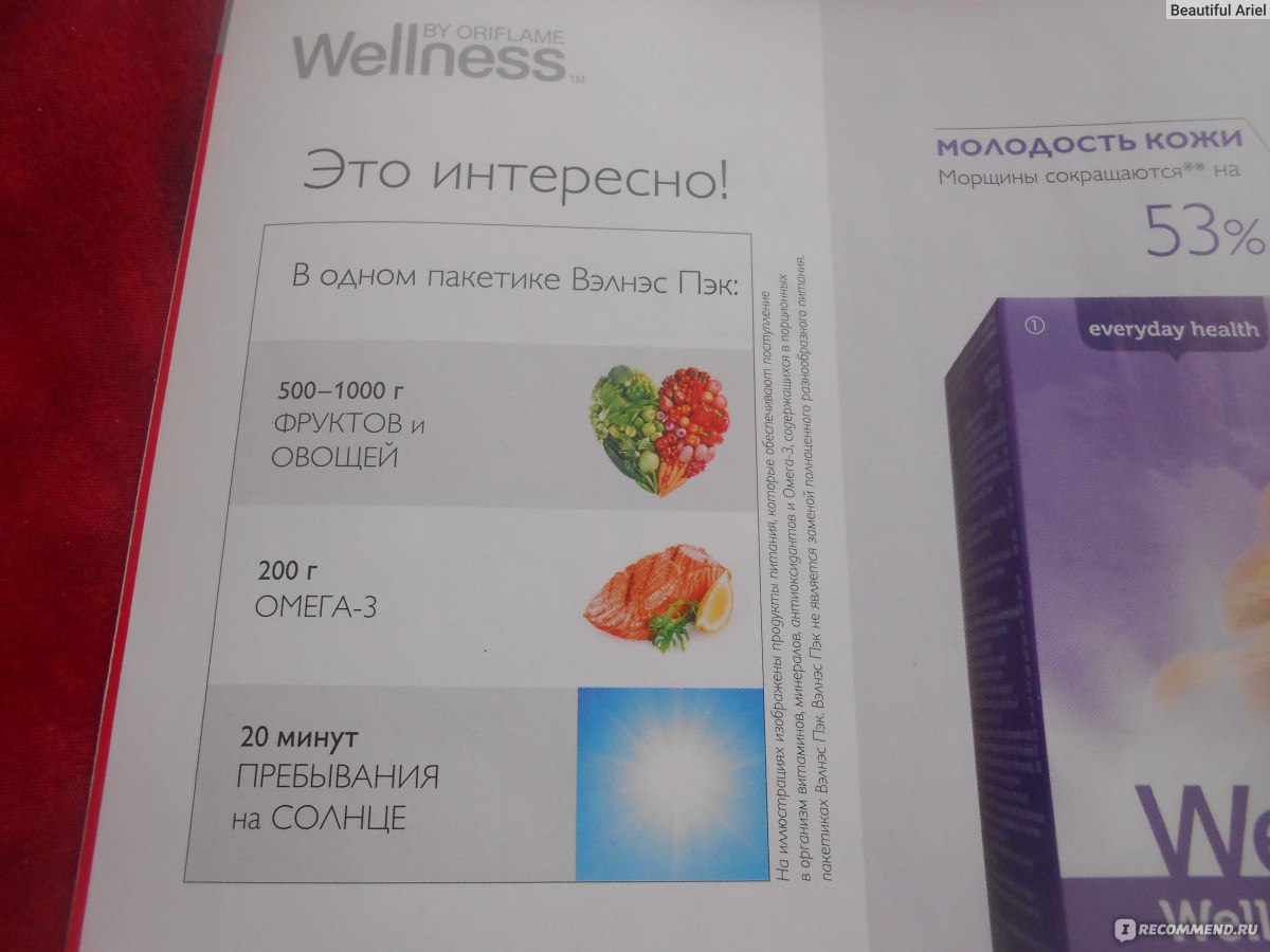 БАД Орифлейм Wellness отзывы