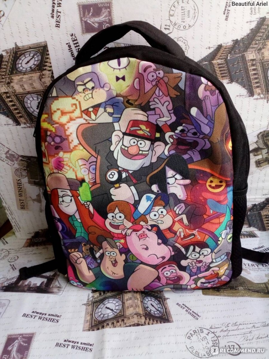 Рюкзак Aliexpress 12 Inch Backpack Anime Gravity Falls School Backpacks  Mabel Pines/Dipper Pines School Bag For Children Kids Book Bags - «Всем  поклонникам Гравити Фолз посвящается - очень классный детский рюкзак с