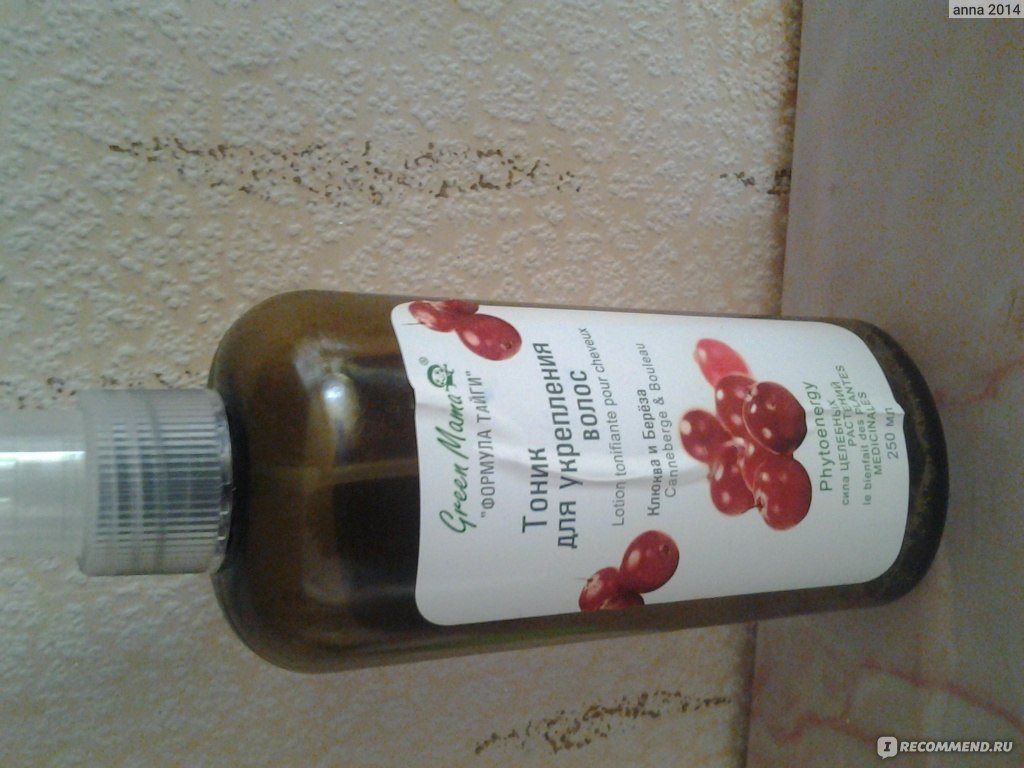 Тоник для волос GREEN MAMA для укрепления "клюква и береза" - «отлично ...
