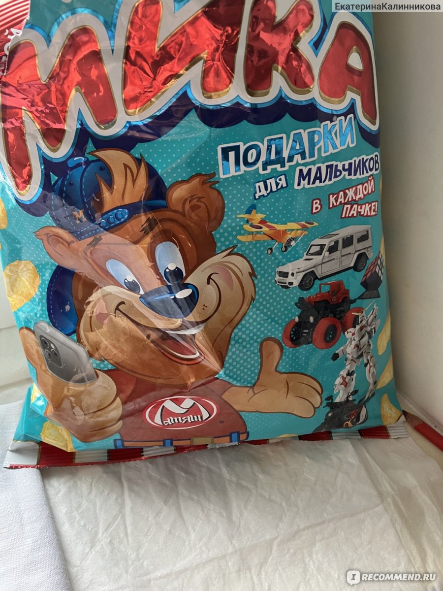 Кукурузные палочки "Мика" с подарком в наборе для мальчиков. ООО ...