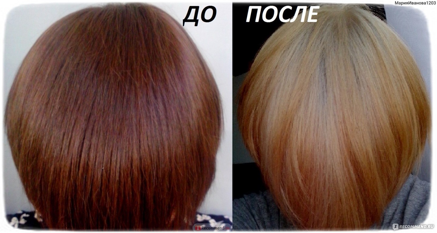 Оттеночный шампунь рыжий до и после