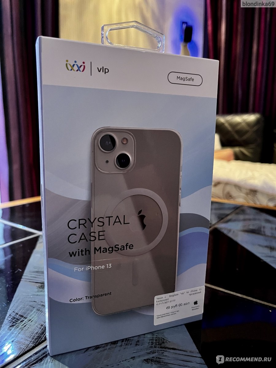 Чехол для телефона Vlp Crystal Case MagSafe для iPhone 13 - «Отличный чехол  за вменяемые деньги.» | отзывы