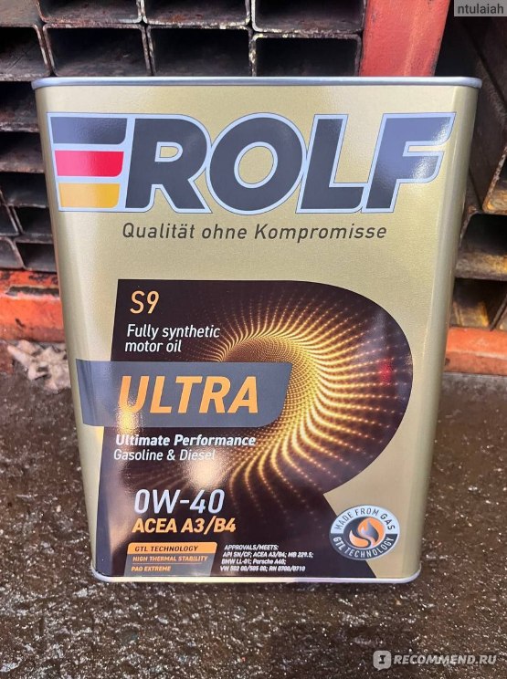 Моторное масло Rolf Ultra 0W40 - «В зиму с новинкой» | отзывы