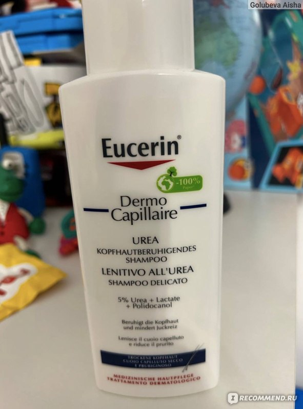 Шампунь Eucerin DermoCapillaire успокаивающий для взрослых и детей ...