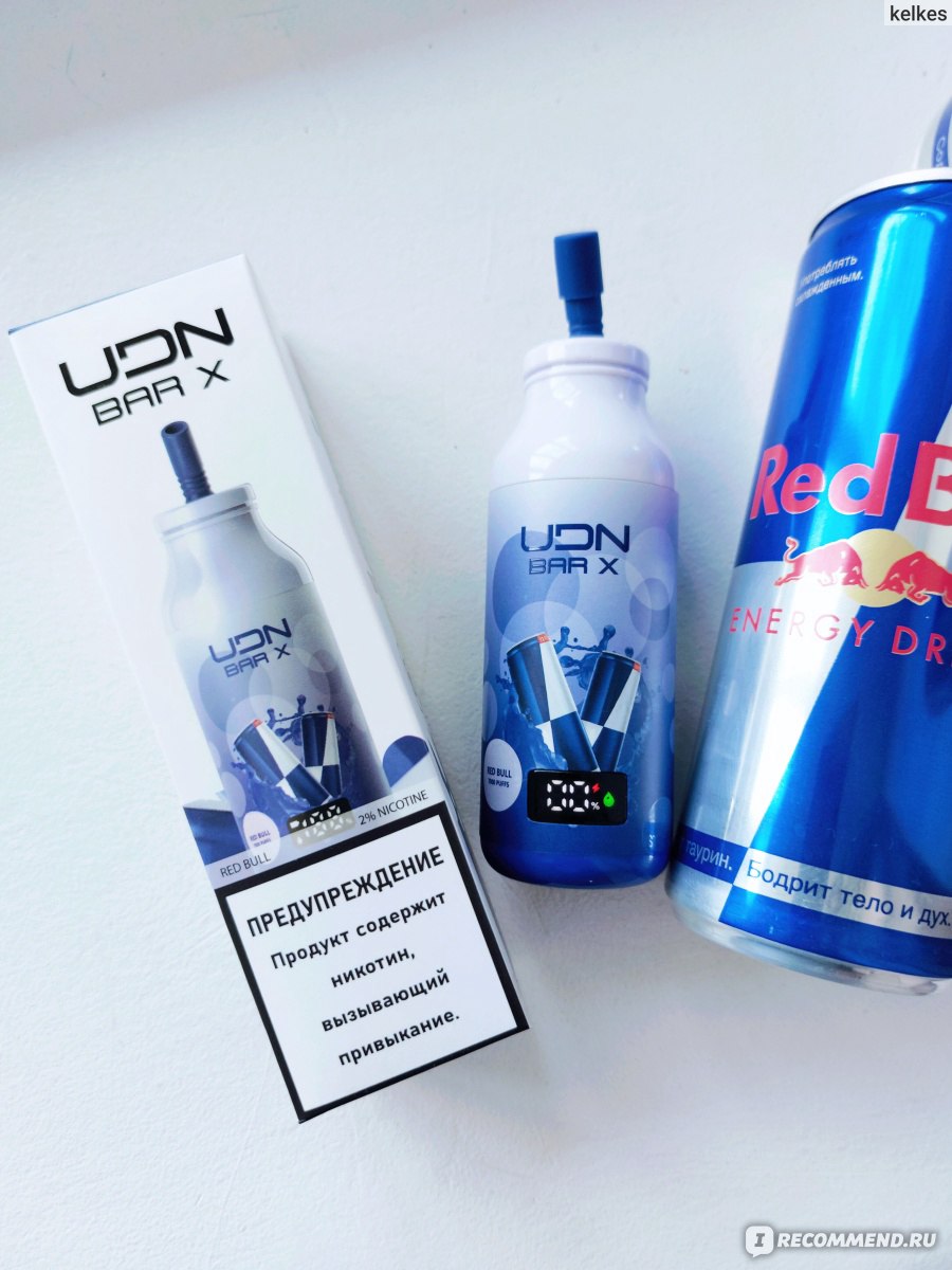 Одноразовая электронная сигарета UDN Bar X Red bull 7 000 затяжек - «Вкус  очень похож на ред булл, но всё остальное плохо, например: дурацкий дизайн,  много брака.» | отзывы