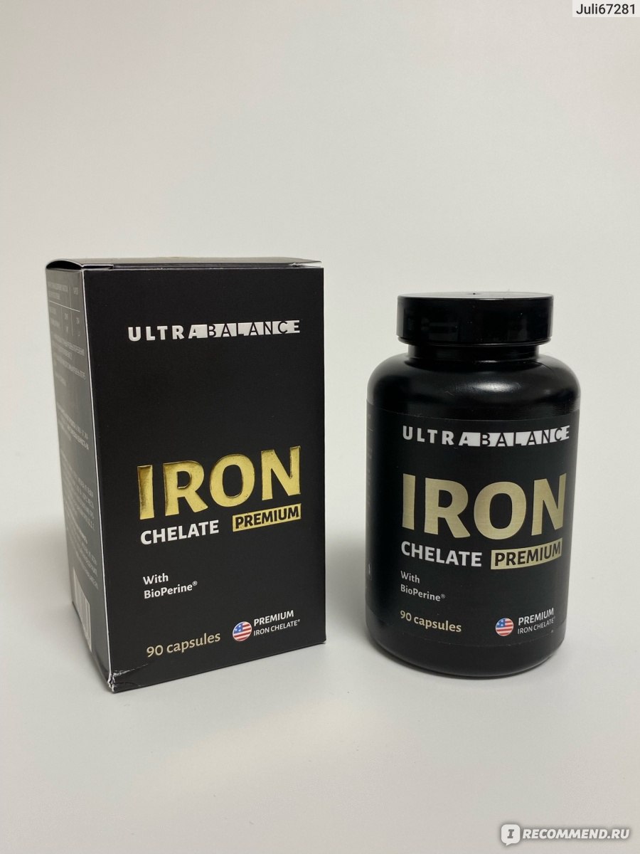 БАД UltraBalance Iron Железо Хелат Премиум - «🖤Отзыв о восстановлении  энергии и здоровья💛» | отзывы