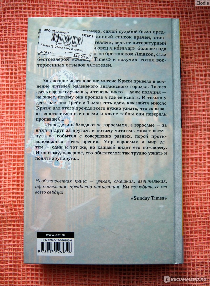 Среди овец и козлищ. Кэннон Джоанна - «Книга об исчезновении, взрослении,  домыслах, жаре и поисках Бога в соседских гостиных» | отзывы