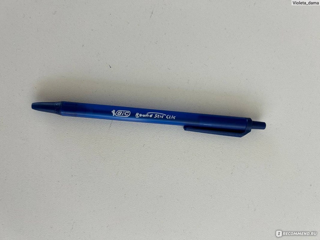 Ручка шариковая BIC Round Stic Clic - «Хорошая недорогая ручка» | отзывы