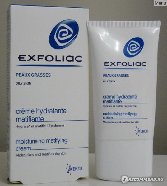 Матирующий крем для лица Exfoliac Увлажняющий матирующий крем ...