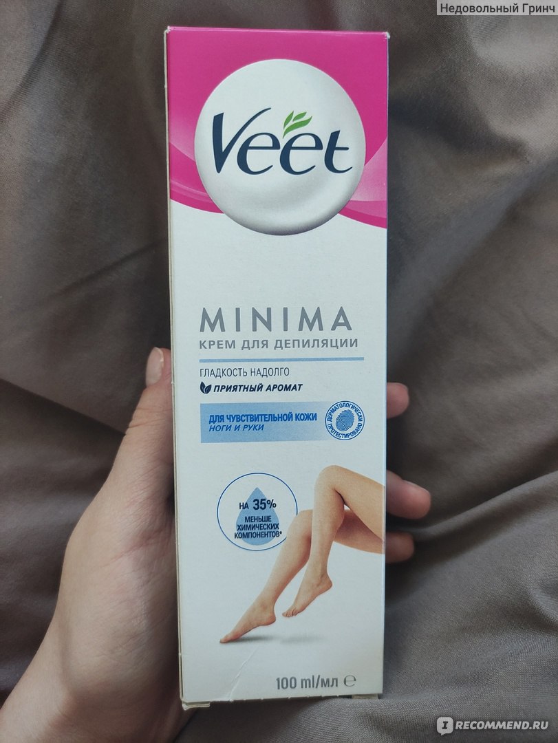 Крем для депиляции Veet minima Для чувствительной кожи Руки и ноги -  «Лучший кремушек, аккуратно удаляет волосы, не создавая проблем с кожей)» |  отзывы