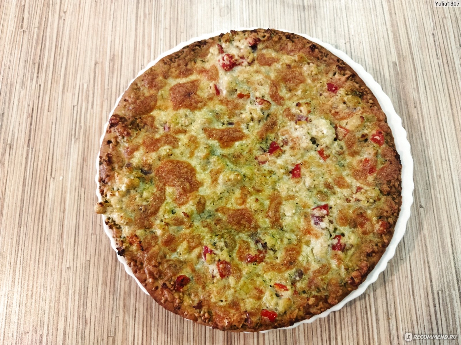 Пицца Ермолино Курица и соус песто - «🍕Вкусная пицца на хрустящем тесте  