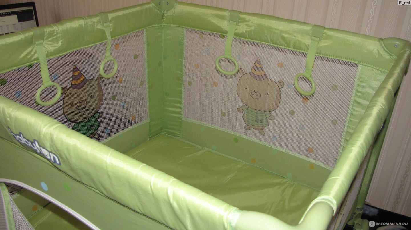 кровать манеж babyton green bus g120