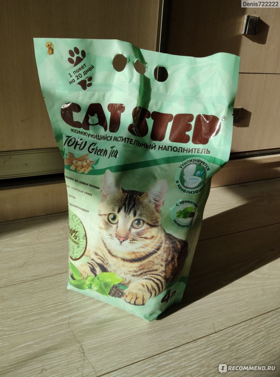 Наполнитель для кошачьего туалета Cat Step Tofu Green Tea 6L - «Cat Stap  наполнитель» | отзывы