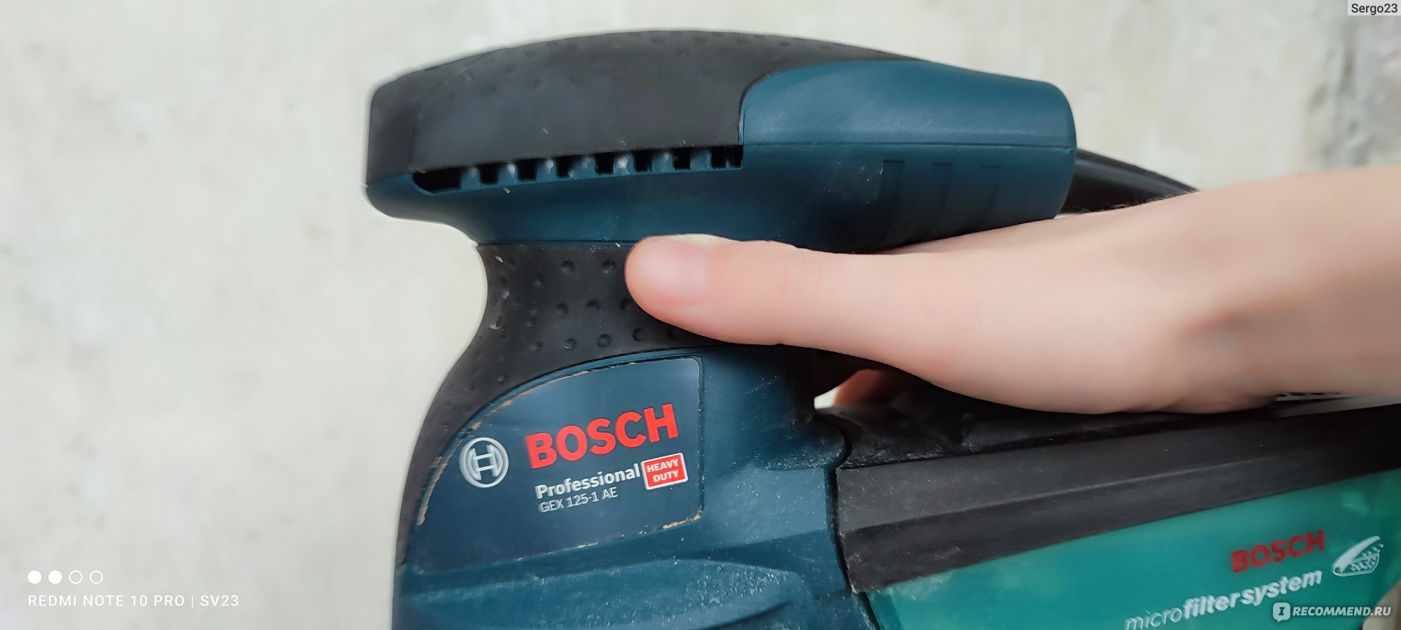 Шлифовальная машина BOSCH Эксцентриковый шлифователь Gex 125-1 AE - «Без  неё, как без рук! Хороший помощник в строительстве! 👍» | отзывы