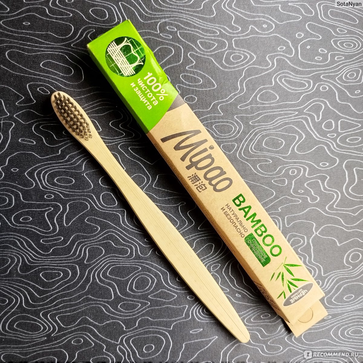 Зубная щетка Mipao Bamboo Toothbrush Eco Medium - «Китайские бренды  заполняют мой дом. » | отзывы