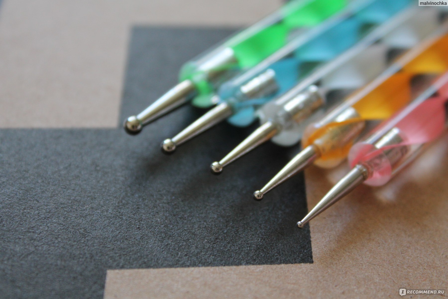 Дотс для дизайна ногтей  Aliexpress   Free Shipping Brand New 1pc 2 Way Dotting Marbleizing Pen Nail Art Dot Paint Manicure Tool Hot A1596 фото