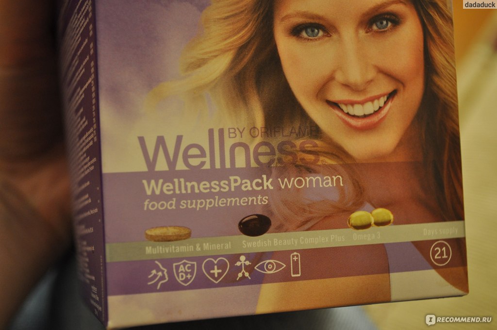 БАД Oriflame Wellness Pack Вэлнэс Пэк для женщин / WellnessPack woman фото