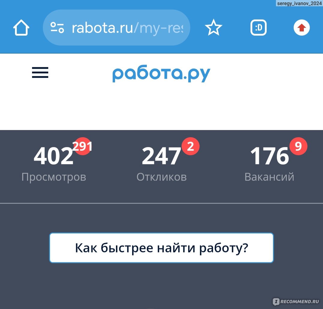 Сайт Работа. Ру - «Rabota.ru: Ваш проводник к успешной карьере» | отзывы