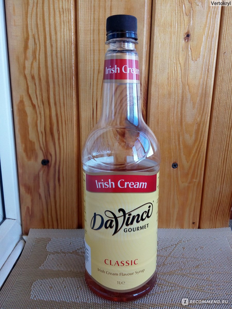 Сироп DaVinci Irish Cream - Ирландский сливочный ликер - «Сироп для кофе  IRISH CREAM ☆ Целый литр (!) ароматного сиропа за небольшие деньги! ☆ Кофе,  коктейли, мороженое. Мммм...нямка! ☆» | отзывы