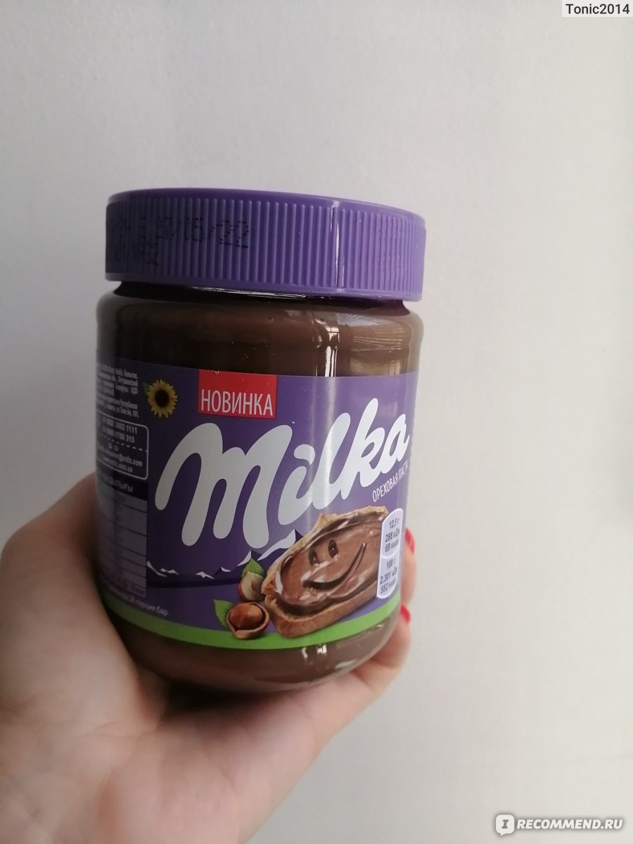 Шоколадная паста Milka Ореховая с добавлением какао - «Калорийная бомба,  которая испортит фигуру? Совсем нет, если соблюдать некоторые правила.  Простой, но вкусный рецепт из этой пасты. » | отзывы