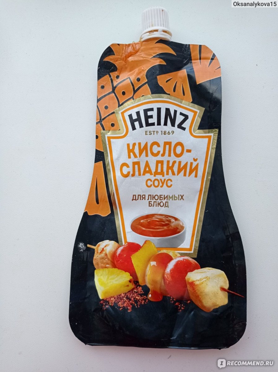 Соус Heinz Кисло-сладкий - «Вкусный кисло-сладкий соус от Hainz » | отзывы