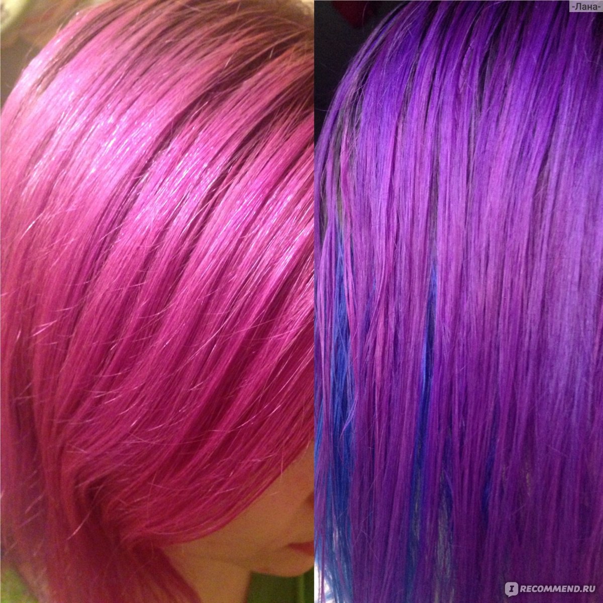 Краска для волос с фиолетовыми пигментами