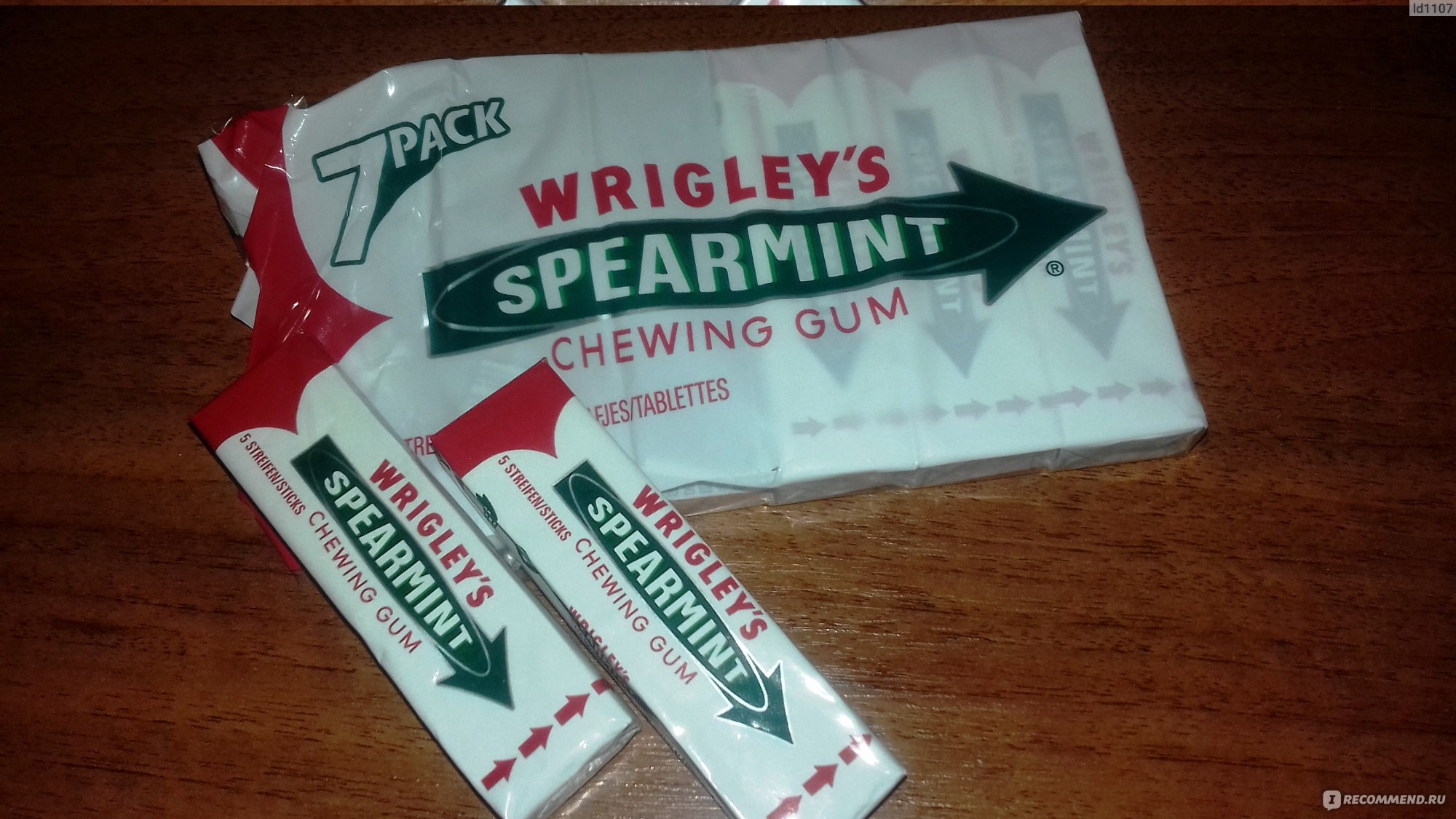 Wrigley s spearmint фото