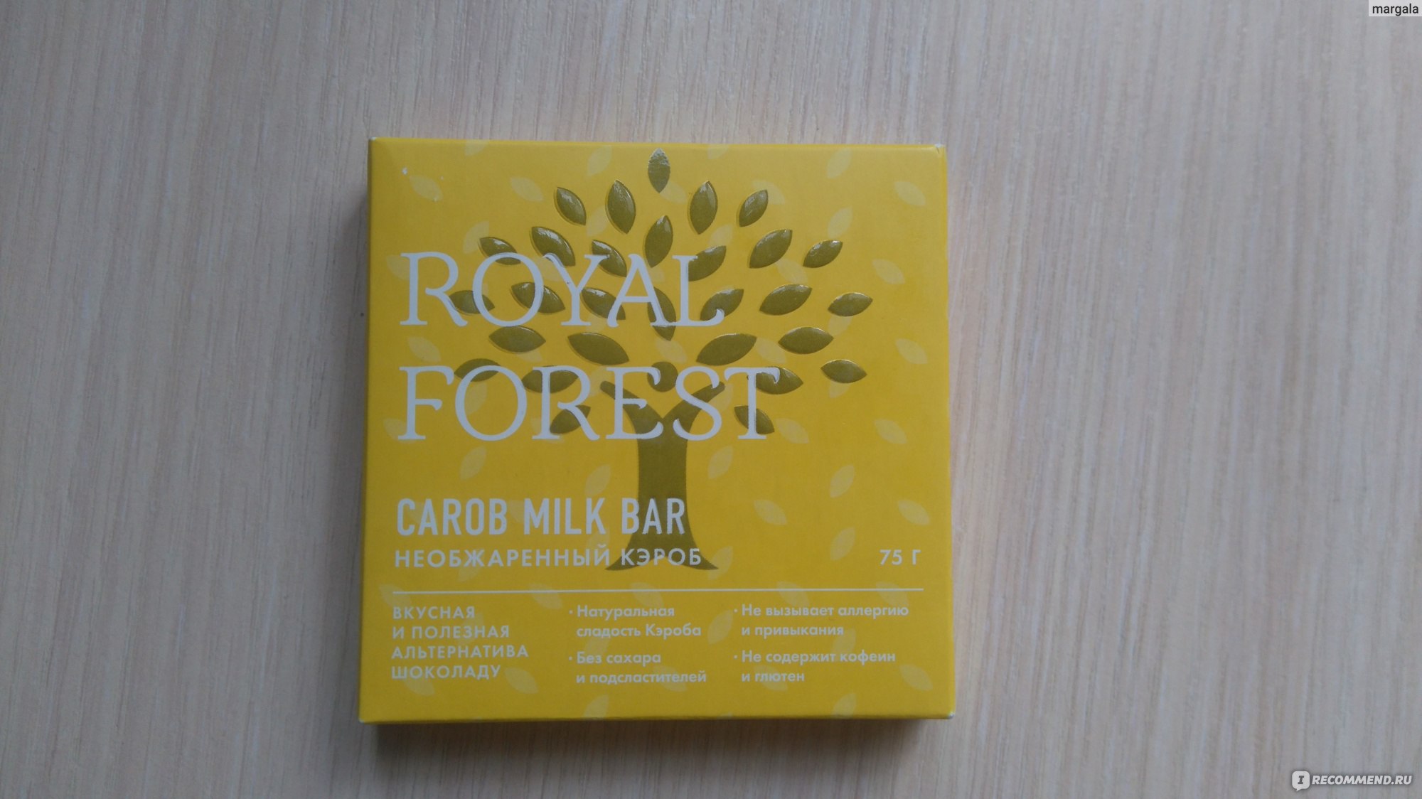 Royal Forest Горький шоколад Carob