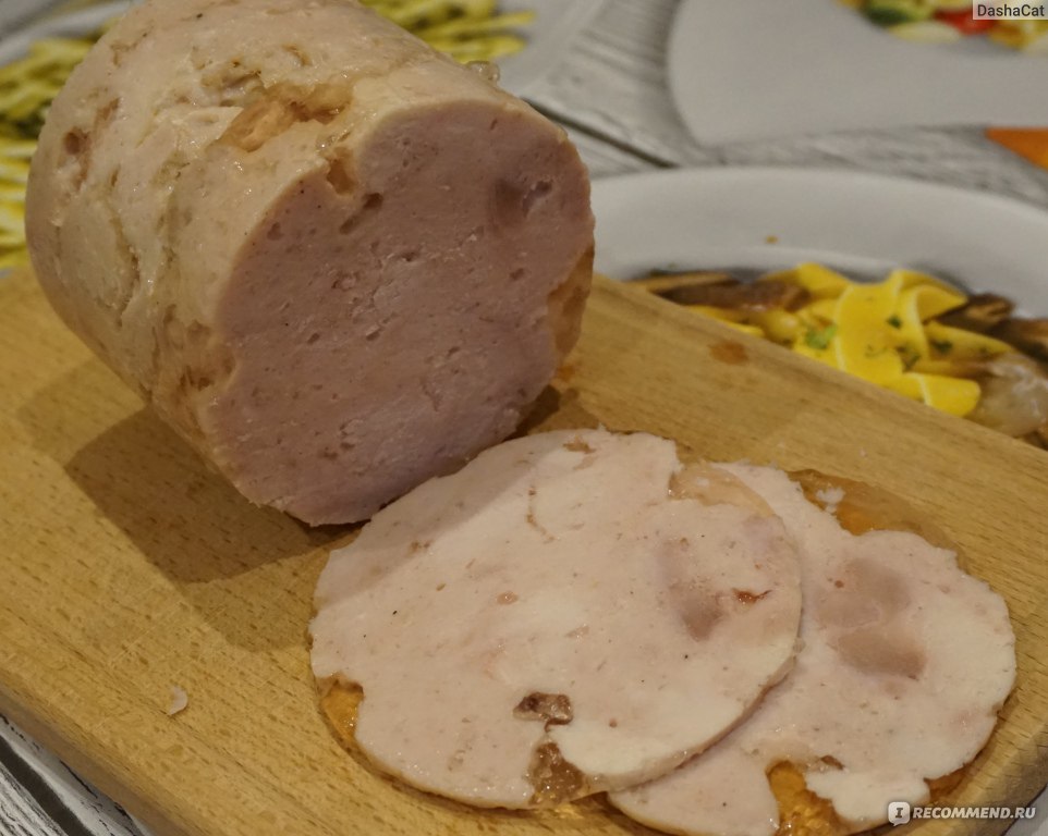 Рецепт: Ветчина в ветчиннице - из свинины и мяса птицы