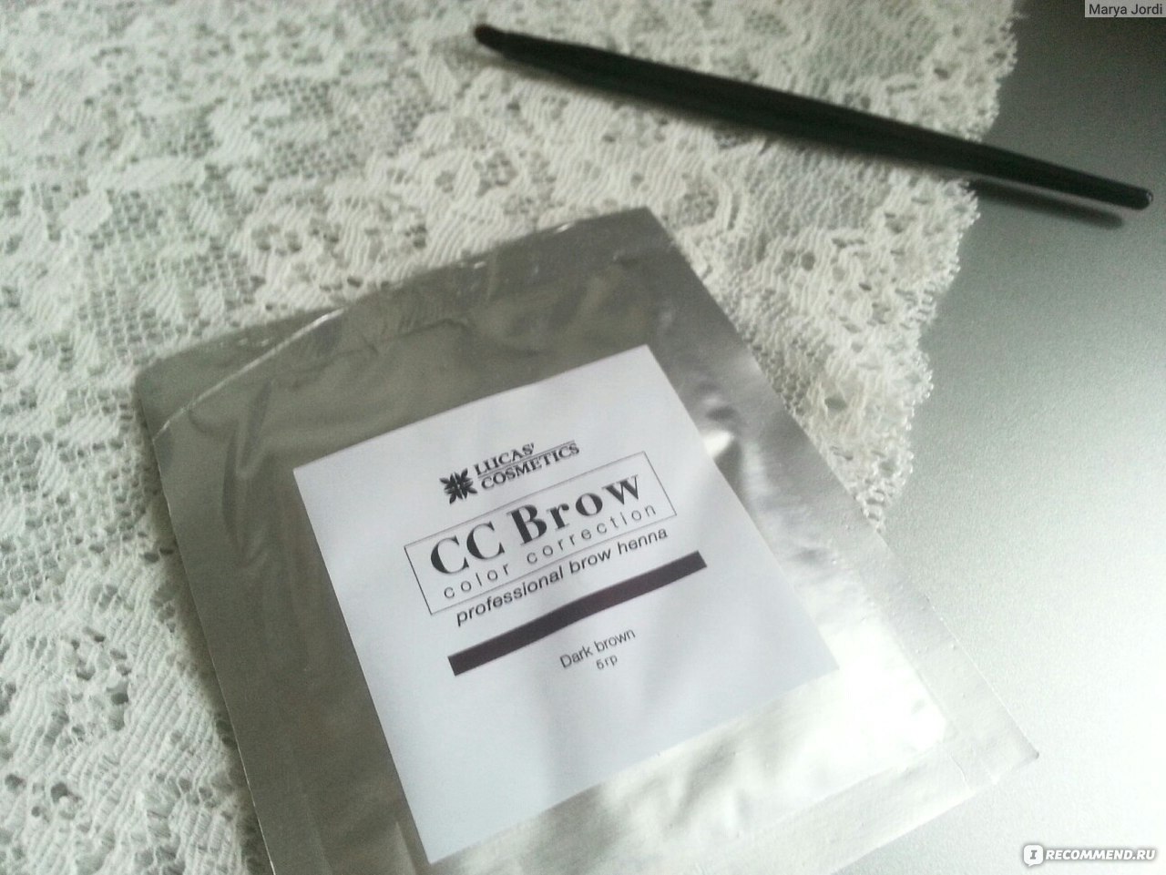 Хна для бровей Lucas Cosmetics CC Brow - «Хна для бровей CC Brow ...